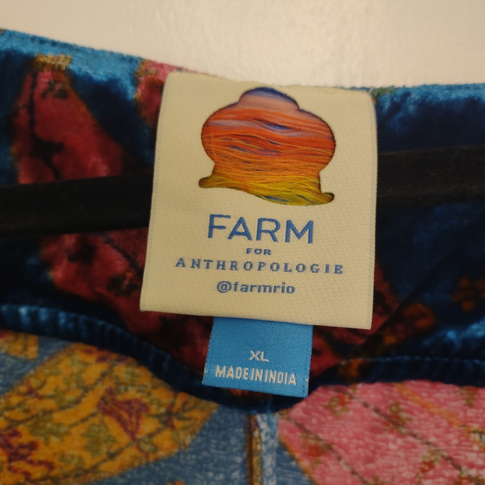 Farm Rio Multicolor Velvet Dress - Picture 2 of 3